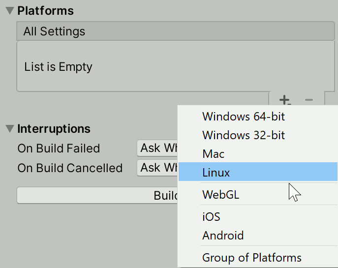 Add Platform