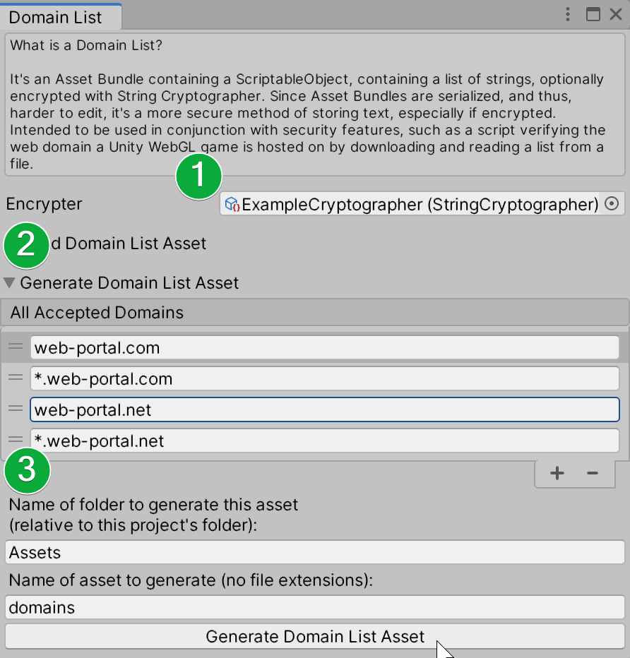 Asset Setup